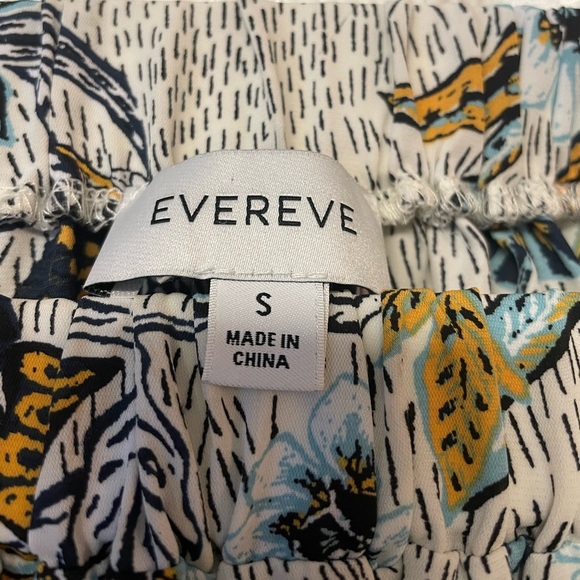 NWOT Evereve Adina Square Neck Floral Print top Size S blue and white print - Picture 6 of 8